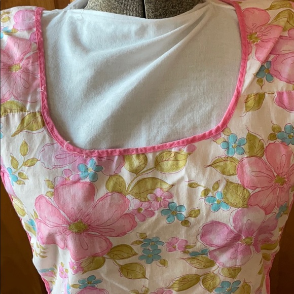 Grandma’s Apron Pink Handmade Homemade Floral - Picture 3 of 16